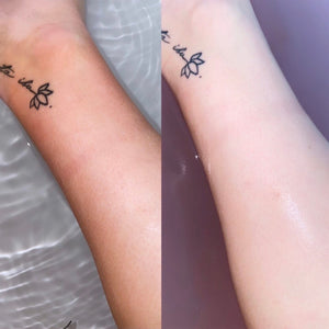 Fake Tan Remover Bathtub Bath Bomb before and after - GlowBomb by GlowDry Australia