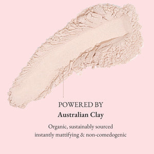 self tan drying powder - glowdry - australian clay ingredient satch
