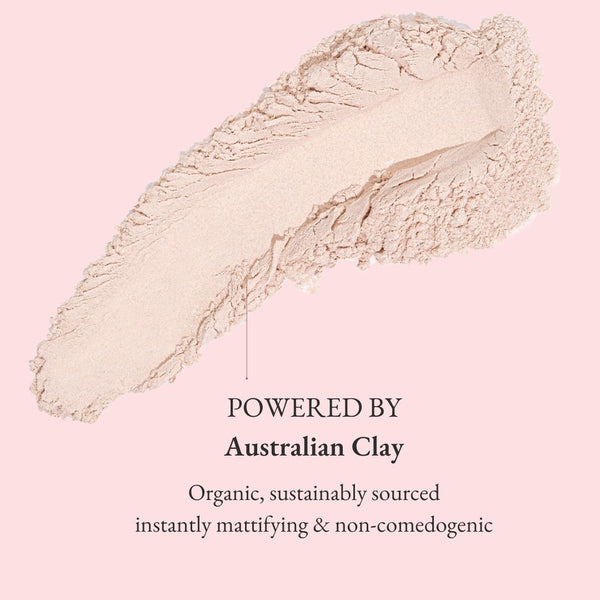 self tan drying powder - glowdry - australian clay ingredient satch