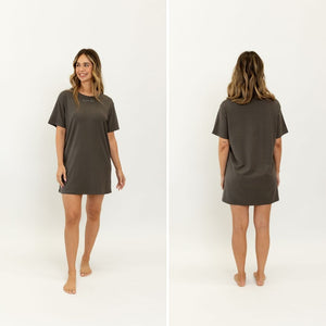 Bamboo 'Wide Fit' Tee Dress - GlowDry Australia