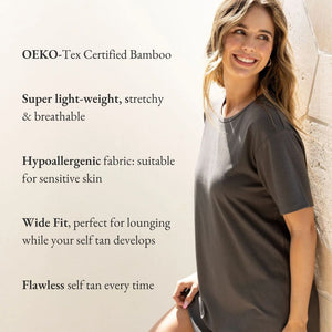 Bamboo 'Wide Fit' Tee Dress - GlowDry Australia