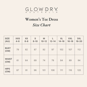 Bamboo 'Wide Fit' Tee Dress - GlowDry Australia