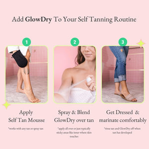 GlowDry Self Tan Drying Powder JUMBO Spray