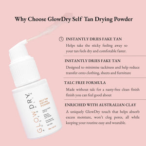GlowDry Self Tan Drying Powder JUMBO Spray