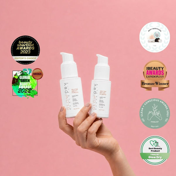 GlowDry Self Tan Drying Powder JUMBO Spray