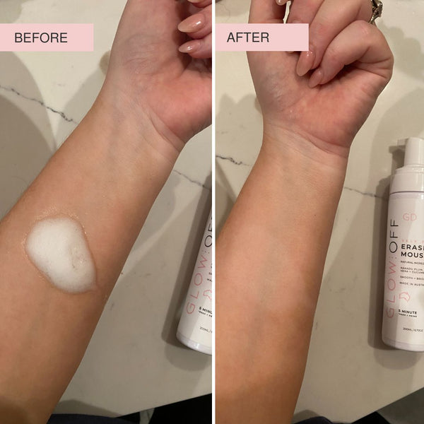 GlowOff - Self Tan Eraser Mousse - GlowDry Australia