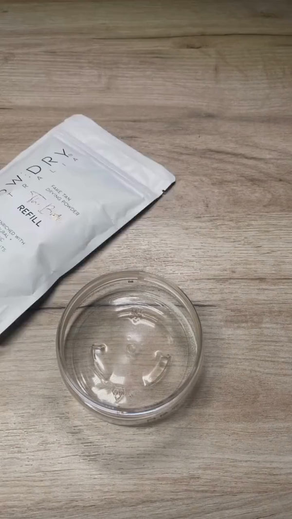 fake tan drying powder refill glowdry
