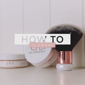 self tan drying powder powder self tan how to apply glowdry video