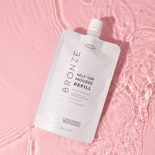 Natural Self Tan Mousse REFILL 180ml - GlowDry Australia