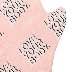 tanning mitt up close